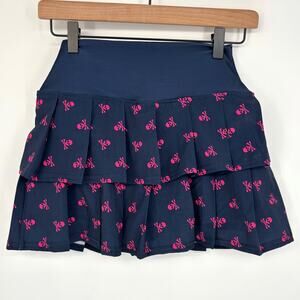 Faye + Florie Blue and Pink Skull Pickleball Tennis Skort Size XS